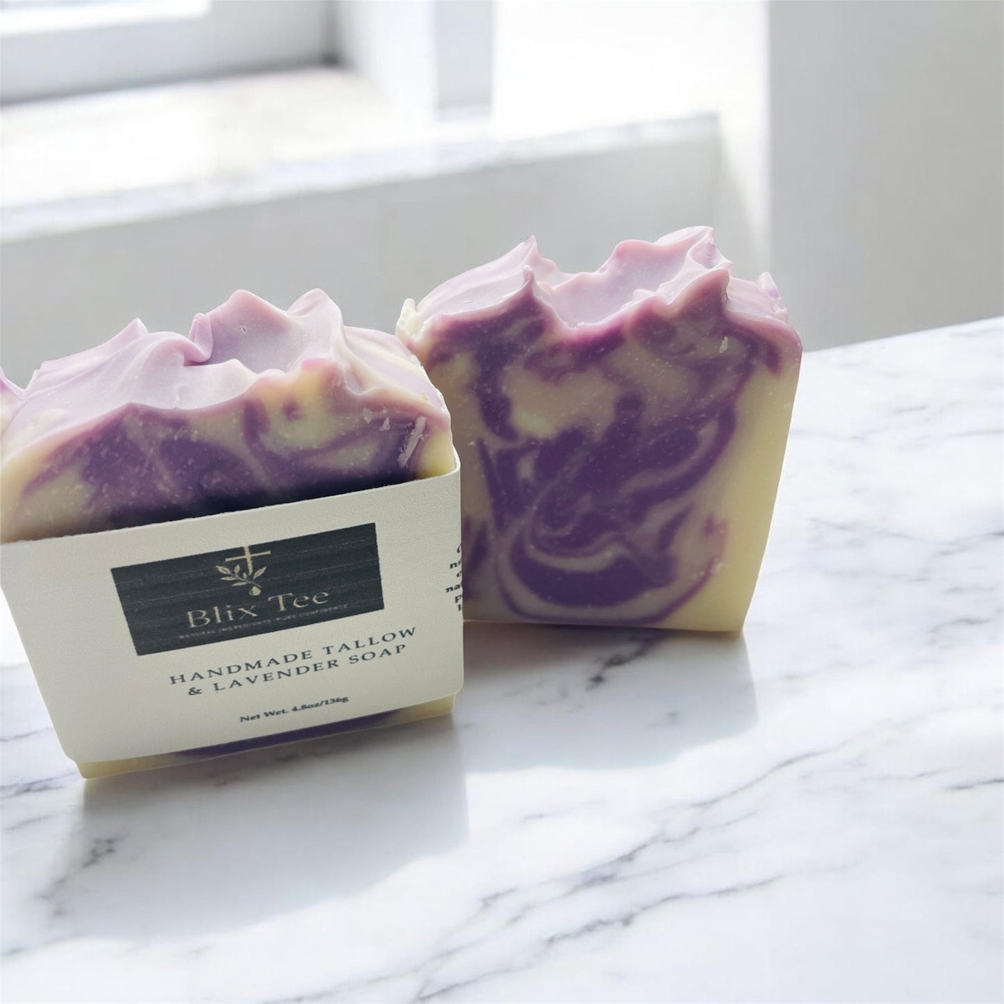 Tallow Lavender Handmade Soap 4.8oz