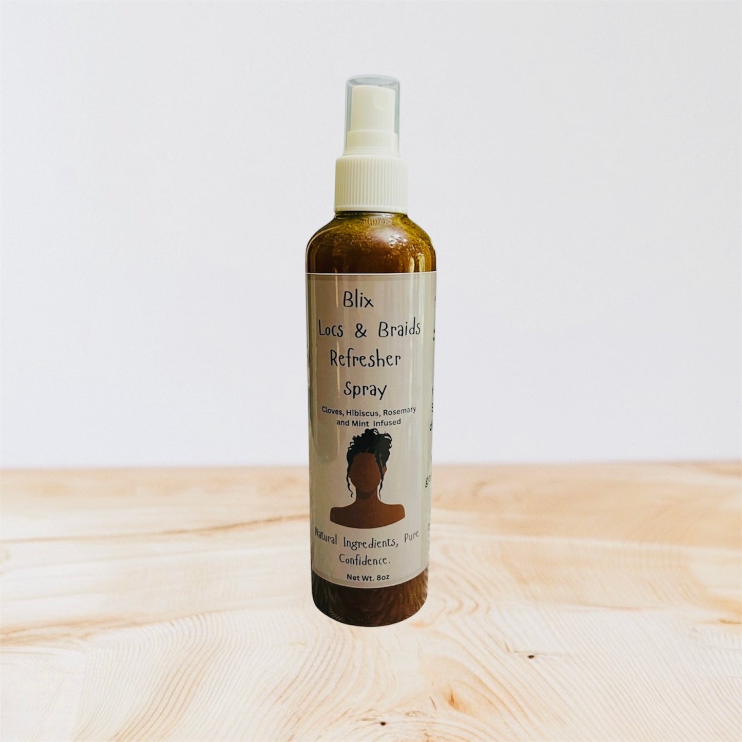Locs and Braids Refresher Spray, 8oz. Scent : Apricot and Peach